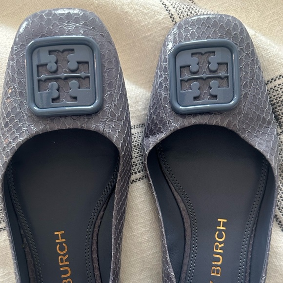 Tory Burch | Georgia Snakeskin Flats - Picture 3 of 4